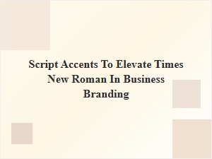 Stylish Script Accents for Branding Impact
